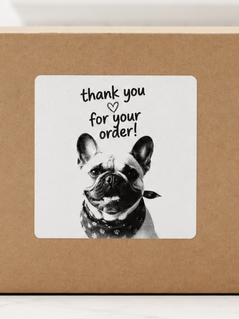 French Bulldog Thank You Stickers-100ct.